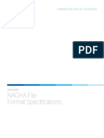 Nacha File Format Specifications: User Guide