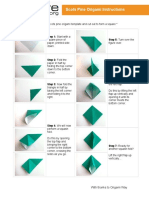 Scots Pine Origami Instructions: Step 1: Start With A Step 5: Turn Over The