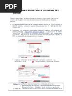 Cartilla para Registro de Usuarios Del RNSDD