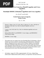 United States of America, and Cross-Appellant v. Randolph Short, and Cross-Appellee, 947 F.2d 1445, 10th Cir. (1991)