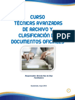 MODULO TECNICAS AVANZADAS DE ARCHIVO Y CLASIFICACION DE DOCUMENTOS OFICIALES 2 PT PDF