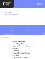 SAP ABAP HR Technical Overview