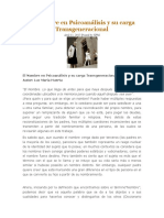 El Nombre en Psicoanálisis y Su Carga Transgeneracional PDF