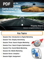 Introduction To Digital Marketing Game-Changing Techniques: Priyanka Sharma