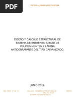 Calculo y Diseño Estructural de Piso de Lamina