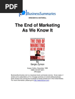 Book Summary The End of Marketing As We Know It