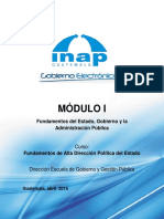 Módulo I Fundamentos Del Estado, Gobierno y Administración Pública