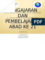 Pengajaran DAN Pembelajaran Abad Ke 21: Disediakan Oleh