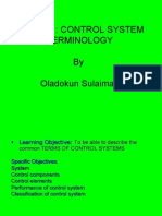 C4: Control Terminologies