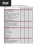 Scope and Topics For Secondary Mathematics Form 1-3