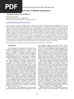 Analysis of FMCG Product Availability in Retail Stores