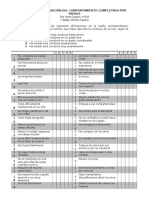 Escalas de Evaluación Del Comportamiento Completada Por Padres