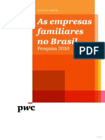 Empresas Familiares No Brasil - Pesquisa PWC 2010