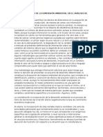 La Incorporación de La Dimensión Ambiental en El Análisis de Proyectos