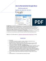 Reseña Sobre La Herramienta Google Docs