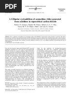 1,3-Dipolar Cycloaddition of Azomethine Ylides Generated From Aziridines in Supercritical Carbon Dioxide