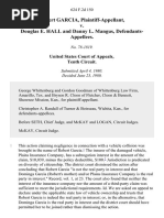 Robert Garcia v. Douglas E. Hall and Danny L. Mangus, 624 F.2d 150, 10th Cir. (1980)