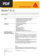 Mortero para Grouting Sikadur 42cl