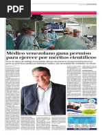 Diario de Las Américas: Médico Venezolano Gana Permiso para Ejercer Por Méritos Científicos