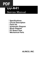 ALINCO DJ-A41 Service Manual