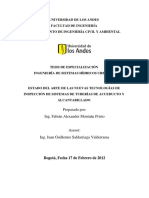 Estado Del Arte de Las Nuevas Tecnologías de Inspección de Sistemas de Tuberías de Acueducto y Alcantarillado