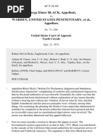 George Elmer Black v. Warden, United States Penitentiary, 467 F.2d 202, 10th Cir. (1972)