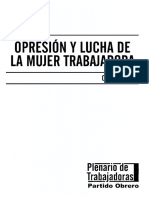 Olga Cristobal, Opresion y Lucha de La Mujer Trabajadora 