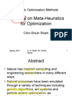 A Tutorial On Meta-Heuristics For Optimization