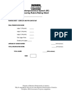 Extemporaneous Speech (66) Scoring Rubric/Rating Sheet