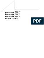 Datacolor 650-600-400 Users Guide 4230-0395M Rev1 PDF