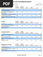 Performance Employee Review