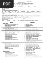 Head To Toe Assessment NRS 111