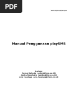 Manual Penggunaan PlaySMS Rev2