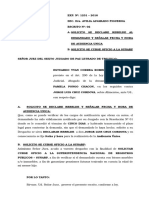 Escrito Solicito Se Declare Rebeblde Alimentos