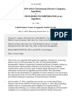 E. R. Christenson D/B/A Christenson Electric Company v. Diversified Builders Incorporated, 331 F.2d 992, 10th Cir. (1964)