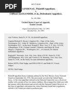 Irene Lindenau v. Clifford Alexander, 663 F.2d 68, 10th Cir. (1981)