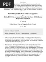 Buford Eugene Shown v. Bobby Boone Attorney General of The State of Oklahoma, 56 F.3d 78, 10th Cir. (1995)