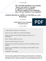 Deborah Sweeney, Plaintiff-Appellant-Cross-Appellee, John C. Butters and James F. Ponsoldt, Movants-Appellees-Cross-Appellants, Fortson & White, Movant-Appellee-Cross-Appellant, Mary M. Brockington, Movant-Appellee-Cross-Appellant v. Athens Regional Medical Center, Etc., 917 F.2d 1560, 11th Cir. (1990)