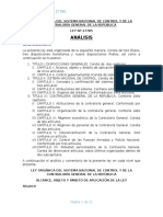 Ley Orgánica Del Sistema Nacional de Control y de La Contraloría General de La República