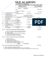 Secondary Part-I (9 Class) Examination Session 2013-2014