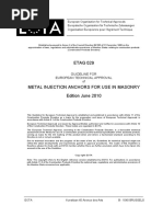 ETAG 029: Guideline For European Technical Approval of