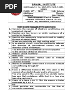 Ans Electricity Additional Questions 1