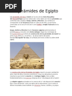 Las Piramides de Egipto