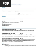 Donald e Dodson Resume 2014-15