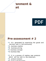 Environment & Market Pre-Assessment