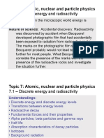 Topic 7.1 - Discrete Energy and Radioactivity