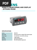 7ML5740 Siemens Remote Monitoring and Display - Sitrans RD200