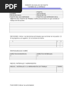 Formato de Analisis de Puestos