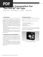 Low Power Consumption Fan San Ace 80 GA Type: 3. Product Features