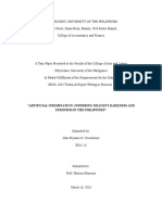 Artificial Insemination: Inferring Diligent Darkness and Feminism in The Philippines